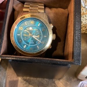 Michael kors gold large face watch